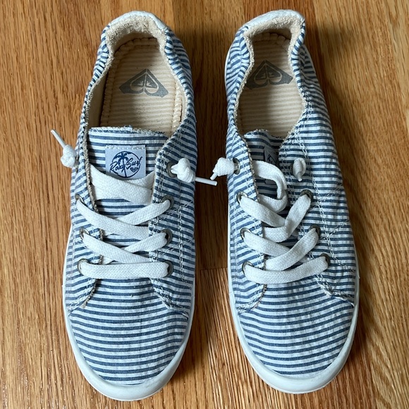 ROXY Blue and White Striped Sneaker - Picture 3 of 10